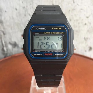 CASIO 手錶 F-91W 計時器 防水 鬧鈴 日本直送 二手