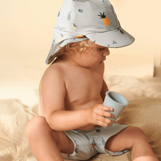兒童防紫外線帽 1-8 歲男孩女孩防曬帽大簷護頸防曬 UPF50+