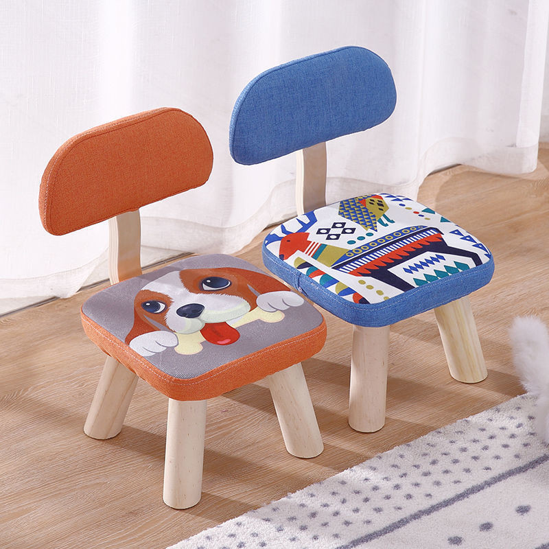 【兒童小凳子】兒童凳子靠背小椅子實木創意可愛卡通動物幼兒園小板凳家用寶寶凳