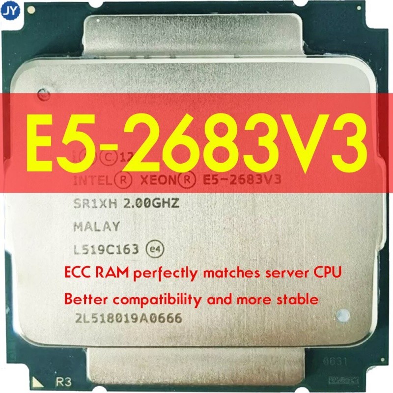 英特爾 至強處理器 E5-2683 V3 CPU E5-2683V3 E5 2683 35M/2.0G/14 核 FCL