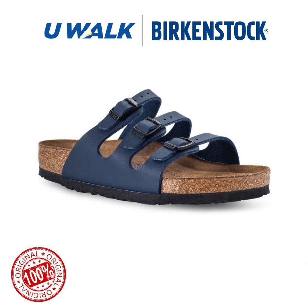 BIRKENSTOCK 勃肯佛羅里達軟鞋墊 554711-藍色/U走