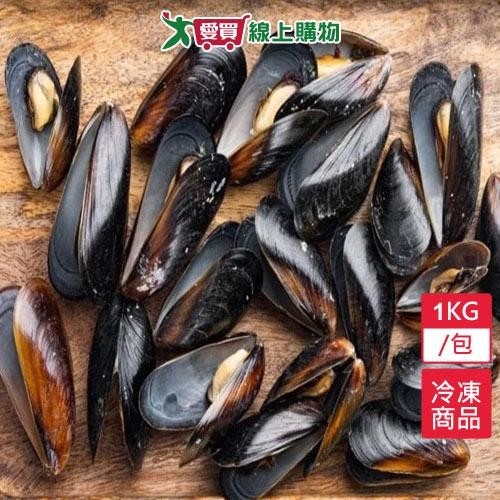 冷凍全殼熟淡菜(淨重1kg)/包【愛買冷凍】