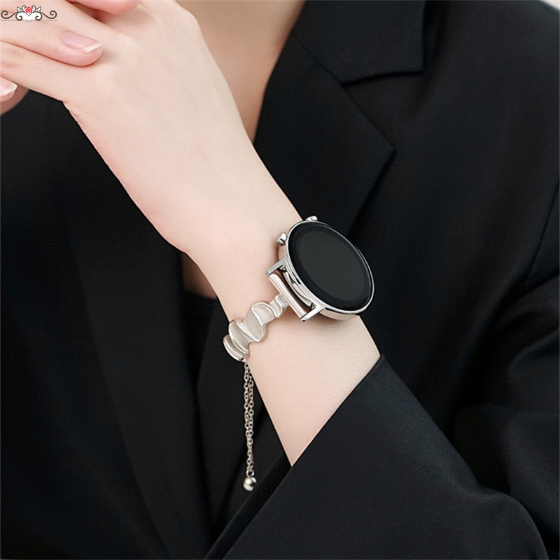 絲帶手鐲式錶帶 小米 watch s1/s2 22MM錶帶 小米s1 active 錶帶 創意個性INS風女款手錶帶