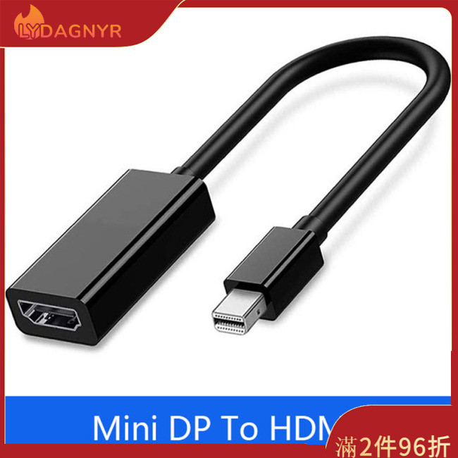 Dagnyr Mini DP 轉 HDMI 兼容適配器電纜,適用於 Apple Mac Macbook Pro Air