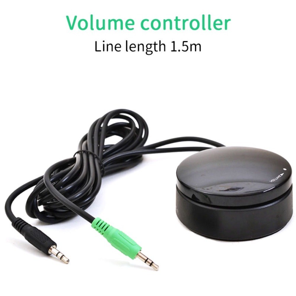 音頻音量有線控制器 Aux 3.5mm 信號音量控制通過電纜調節揚聲器放大器系統