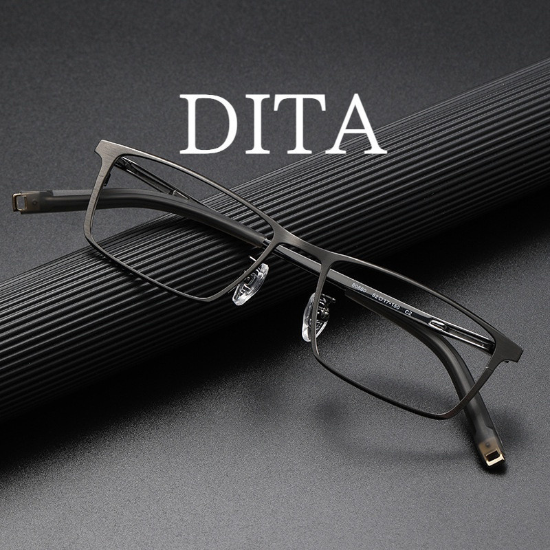 【Ti鈦眼鏡】Dita眼鏡框架 純鈦眼鏡框  80860可配近視眼鏡有度數商務男款 防藍光平光眼鏡
