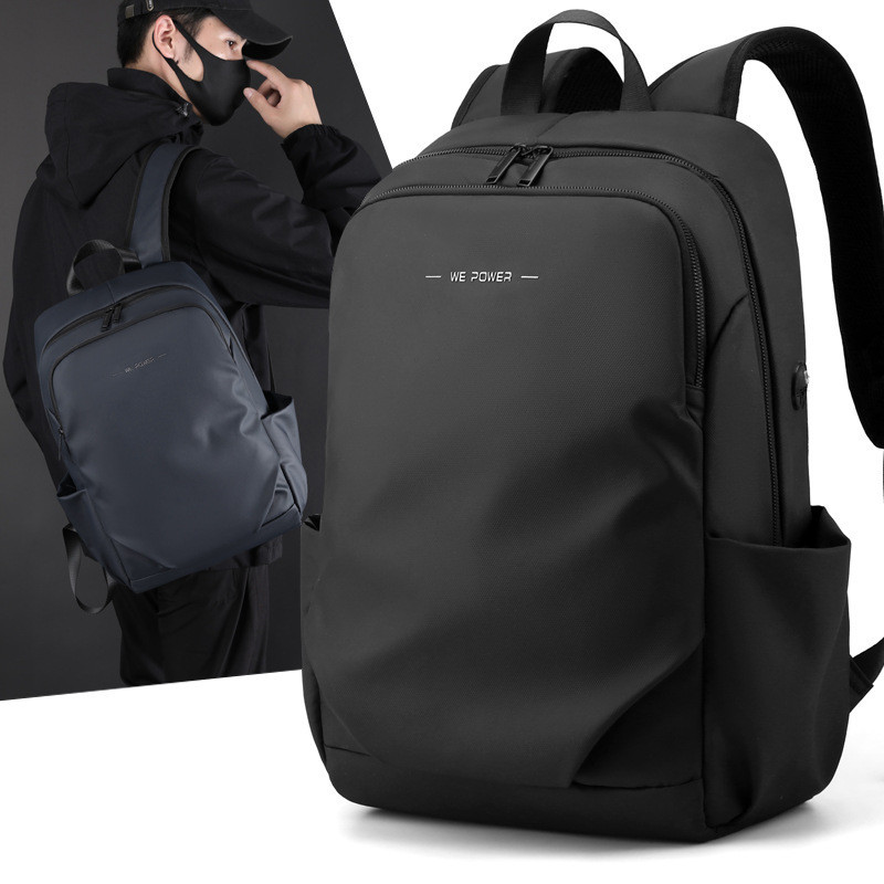 F8SY 及時出貨：時尚潮流WEPOWER新款後背包男士大容量電腦背包旅行戶外商務通勤後背包