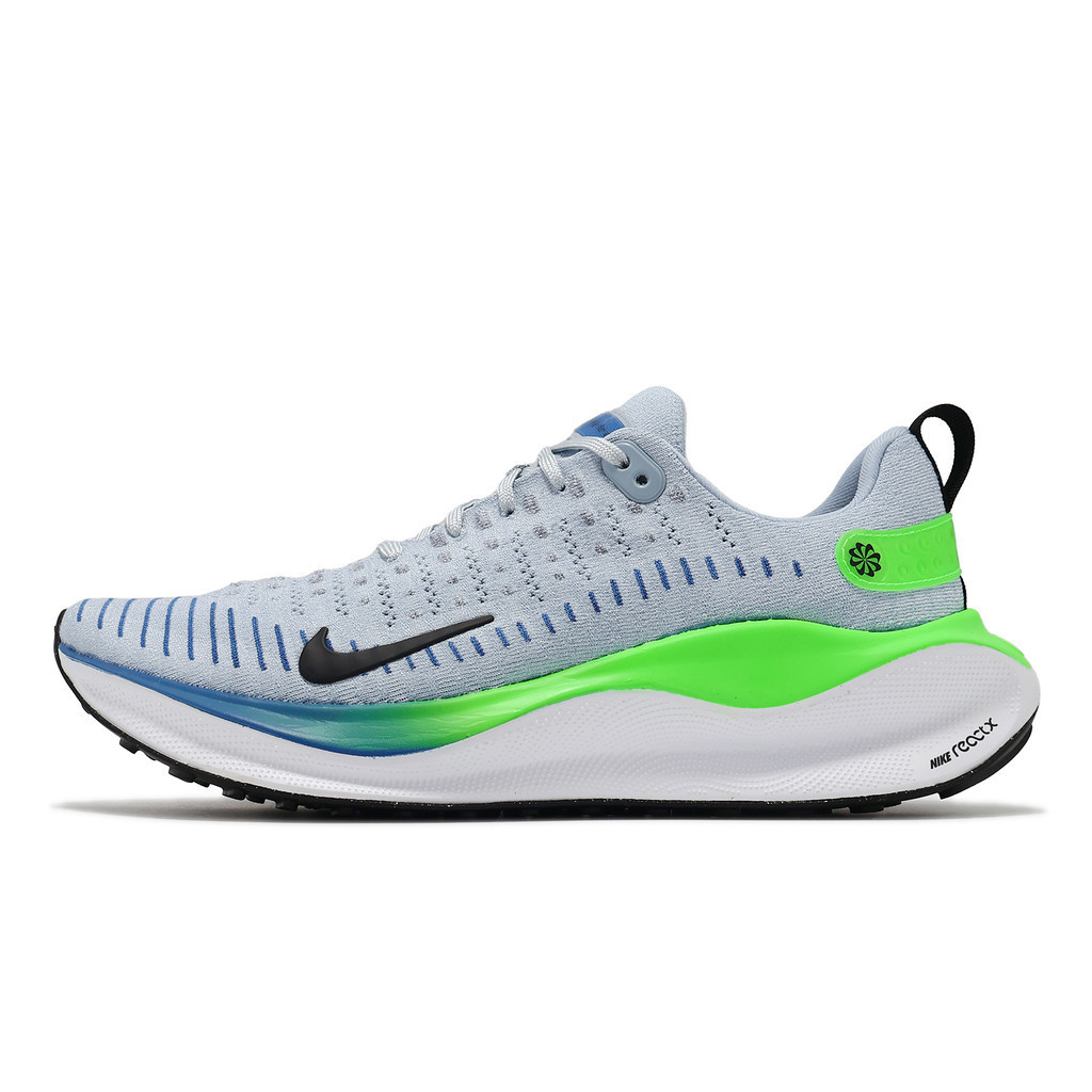 Nike 慢跑鞋 ReactX Infinity Run 4 藍 綠 男鞋 編織鞋面 路跑 ACS DR2665-402