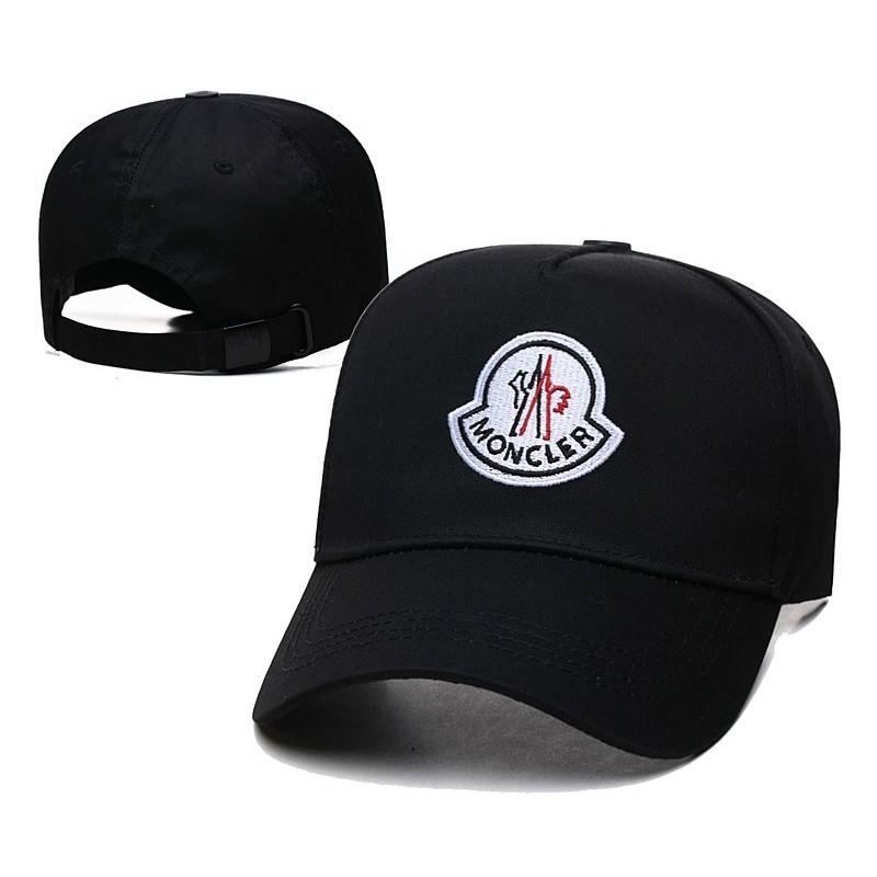 Moncler小眾2023新款帽子彎檐帽男女春夏韓版運動休閒棒球潮