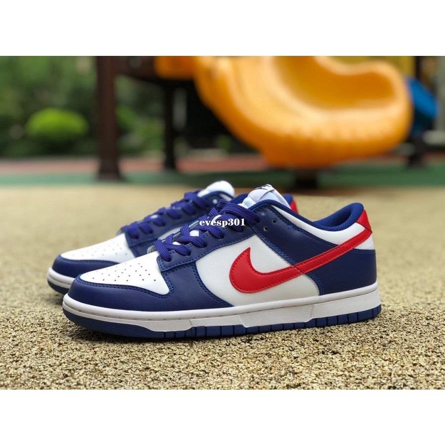 特價 Nike Dunk Low 哆啦A夢 白藍紅 皮革 低幫 滑板鞋 DD1503-119