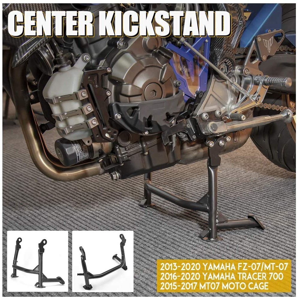 山葉 Fz MT 07 中心支架中心支架腳側支架停車牢固支持雅馬哈 FZ-07 FZ07 MT07 Tracer 700