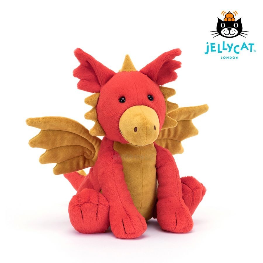 Jellycat紅色小飛龍/ 達爾文龍 eslite誠品
