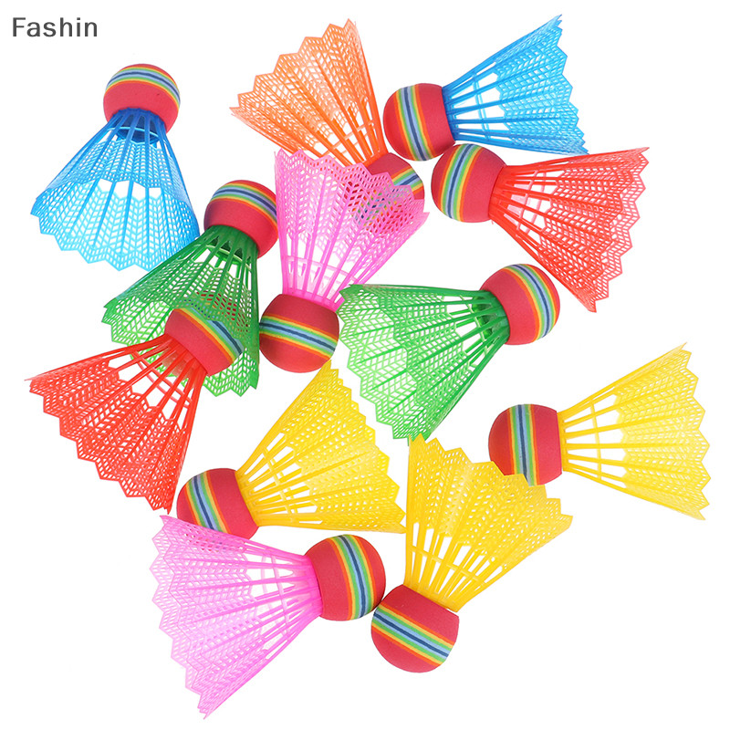 【FG】12 件裝羽毛球 EVA 雨球頭尼龍羽毛球羽毛適用於遊戲運動 OQZ