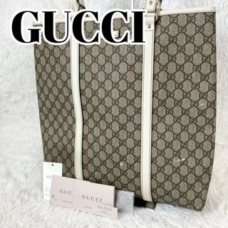 GUCCI 古馳 手提包 GG Canvas 帆布 白色 GG紋 皮革 PVC mercari 日本直送 二手