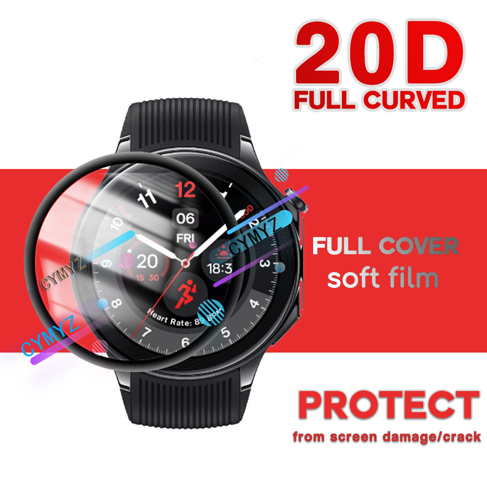Oneplus Watch 2 /oppo 手錶 X 膜全覆蓋保護膜適用於 oppo 屏幕保護膜 3D 曲面軟屏幕保護膜