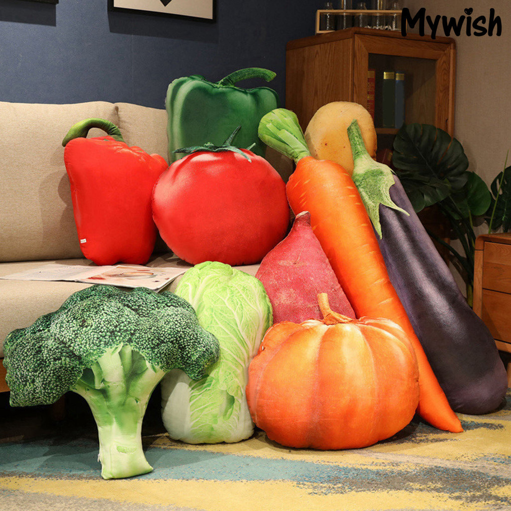 [萌寶屋]土豆蔬菜抱枕靠墊創意毛絨玩具大白菜午睡枕頭玩偶女生日禮物