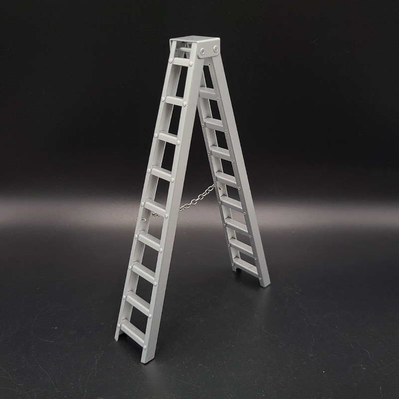 【特價促銷】1/12兵人場景配件修理工figma梯子6寸shf可動人偶手辦模型人字梯