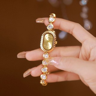 新款熱銷女石英錶中古輕奢珠寶橢圓拱門時尚小巧氣質女