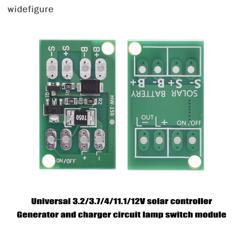 Widefigure 自動太陽能電池板 LED燈控制開關充電器充電控制器模塊新