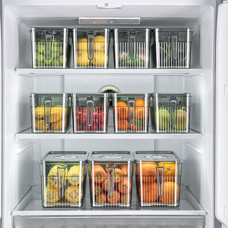 冰箱收納盒專用食品級特大保鮮整理神器廚房收納盒雞蛋蔬菜手柄