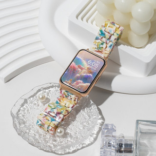 新品上市 適用於 三星 Galaxy Fit3 樹脂錶帶 個性定製色 時尚百搭 高氣質 三星fit3 春夏季透氣冰涼錶帶