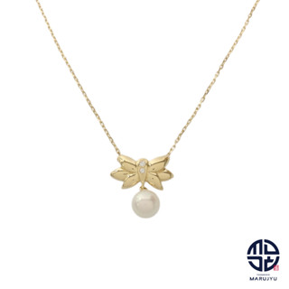 MIKIMOTO 飾品 項鍊 珠寶 金 黃色 珍珠 18K金 18K 日本直送 二手