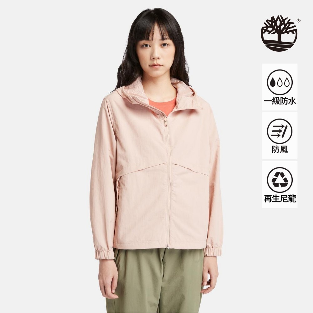 Timberland 女款淺粉色抗UV防風外套|A5PHP662