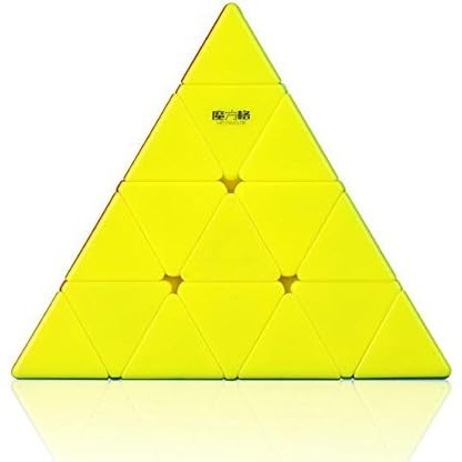 Qiyi Toys 4x4 金字塔無貼紙魔方大師金字塔速度魔方