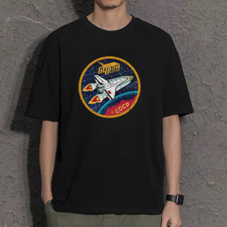 蘇聯航天局太空競賽太空人登月短袖T恤男寬鬆純棉ins夏