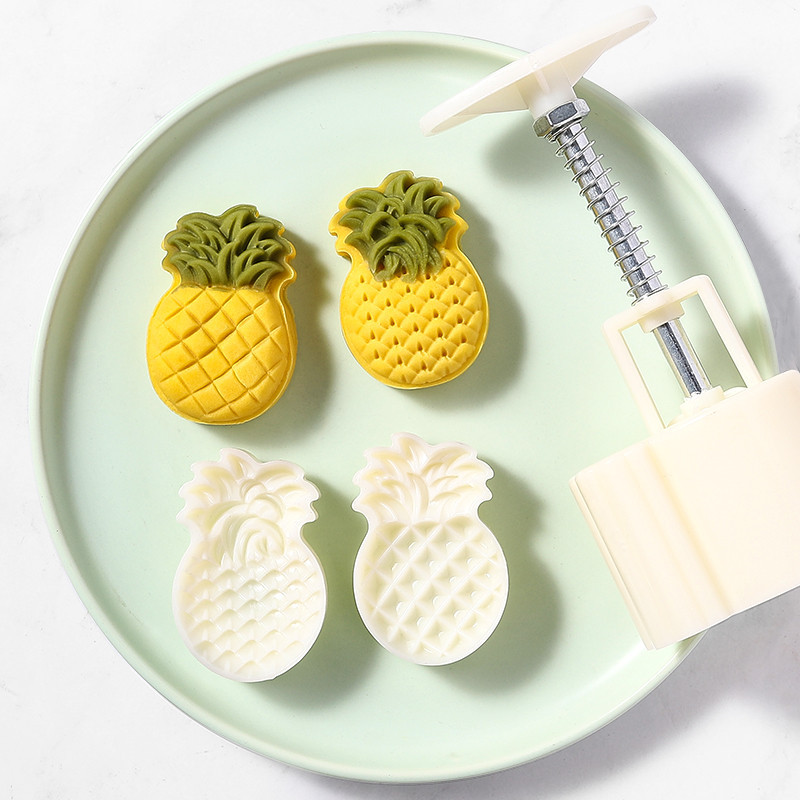 【現貨】【綠豆糕模具】鳳梨酥綠豆糕模具 迷你30g克 中秋 月餅鳳梨模型 糕點冰皮手壓式家用