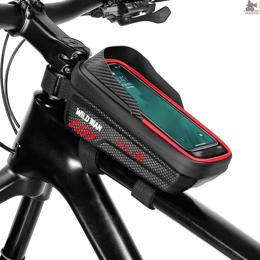 Snrx 自行車手機包防水上管包自行車觸摸屏手機安裝包自行車框架包適合 6.8 英寸以下手機