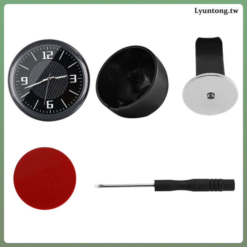 時鐘迷你裝飾數字用於汽車儀表板裝飾在不銹鋼 Lyuntong 內
