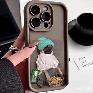小黑狗適用蘋果14promax手機殼iphone14pro13/12矽膠軟殼new15pro防摔iqmo