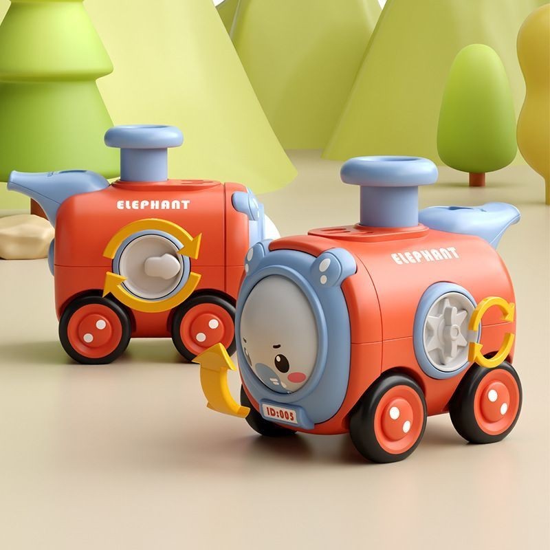 按壓滑行口哨可變臉兒童玩具車寶寶1-3歲男孩女孩幼兒園玩具禮物