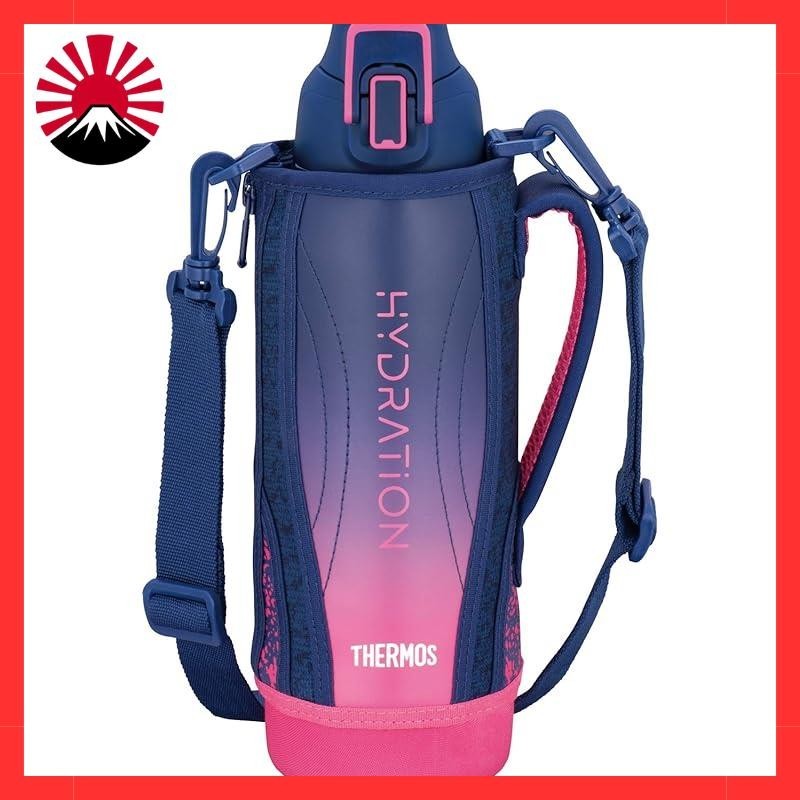 Thermos 水壶 真空隔热运动水壶 1L 海军粉色 Keep Cool Only FHT-1001F NV-P