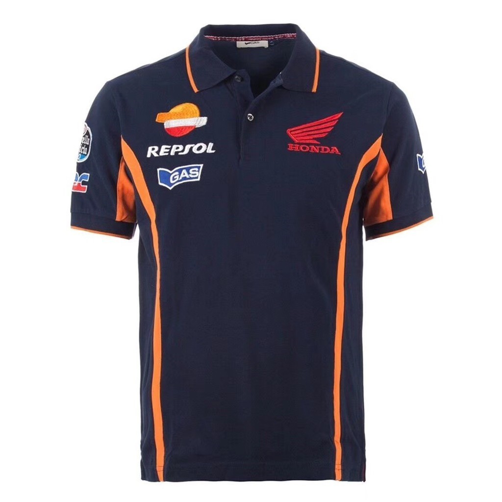 HONDA 本田 Repsol Moto GP Team Navy Marquez Polo 衫 2018 夏季 Pol