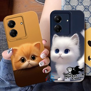 HP 軟殼 Redmi POCO C65/Redmi 13C 貓紋外殼 Redmi Cesing Redmi 外殼 Re