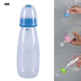 安全矽膠嬰兒奶瓶矽膠擠壓嬰兒兒童勺米糊奶瓶
