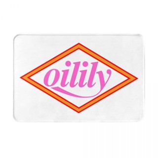 OILILY logo (2) 浴室防滑地墊 廁所衛生間腳墊 門口吸水速乾進門地毯 洗手間墊 法蘭絨防滑地墊16x24i