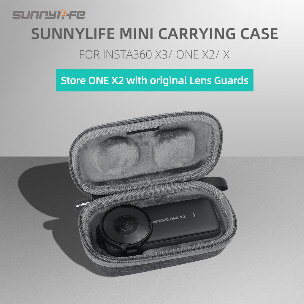 Sunnylife 迷你便攜式手提箱手拿包 Insta360 X3/ ONE X2/ X 保護性收納袋
