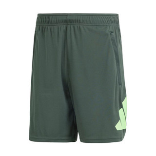 Adidas TR-ES Logo Sho IT5419 男 短褲 運動 訓練 健身 多功能 吸濕排汗 拉鍊口袋 綠