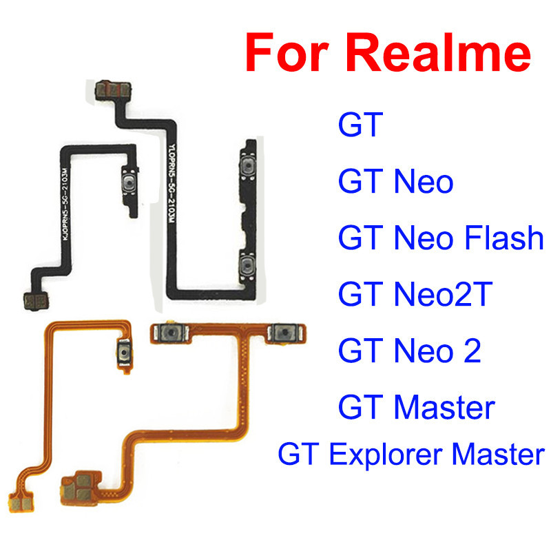 適用於 Realme GT Neo Neo 2 2T GT Master Explorer 5G 開關電源音量側鍵開關