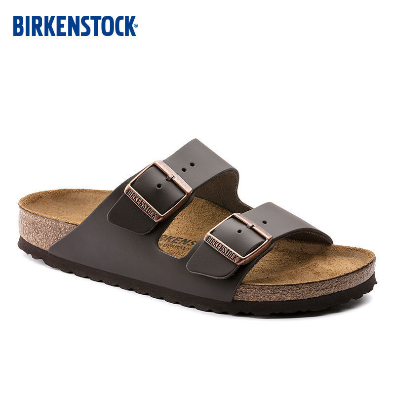 BIRKENSTOCK 【熱賣】新款勃肯軟木拖鞋男女同款磨砂雙排扣涼鞋