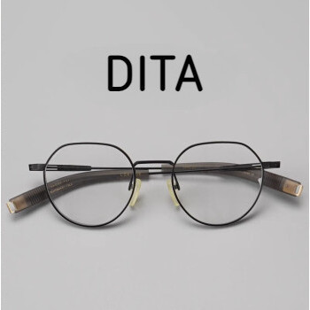 【TOTU眼鏡】日本Dita同款眼鏡框 DLX108純鈦眼鏡架 寬邊可配近視男復古純鈦全框眼鏡架女