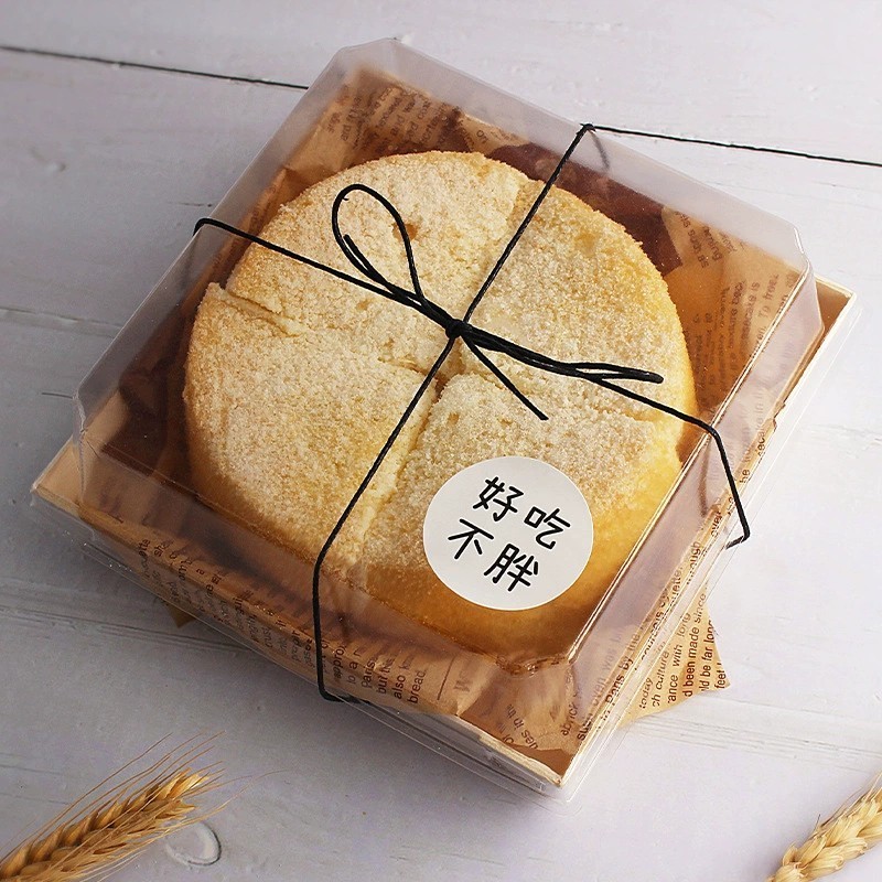 現貨【蛋糕木盒】冰乳酪蛋糕包裝盒 新年餅乾糖果雪花酥甜品烘焙包裝 蛋糕卷西點木盒
