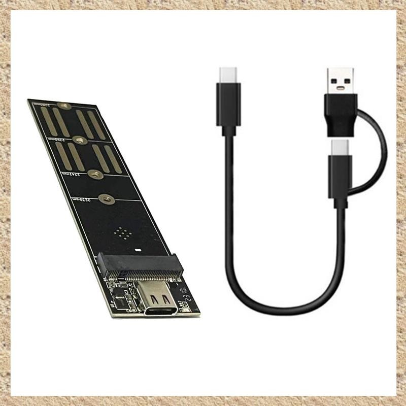 (D W G H)固態硬盤適配卡 USB3.1 轉 M.2 NVME SSD Riser Card Pcie 協議 Ty