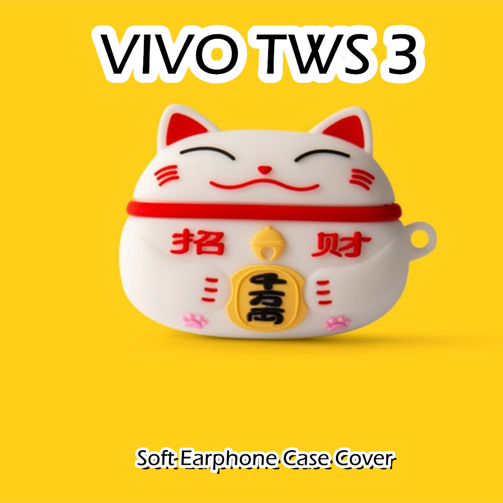【高品質】適用於VIVO Tws 3 Case 防摔卡通系列軟矽膠耳機套外殼保護套 NO.1