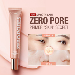 O.two.o 20ML Primer Make Up Base 隱形毛孔柔焦彩妝控油持久提亮柔滑粉底保濕面部粉紅色化妝