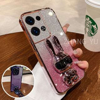 外殼 Redmi Note 13 PRO PLUS 4G 5G手機殼TPU 3D NICE兔子立體支架柔性矽膠超薄電鍍軟