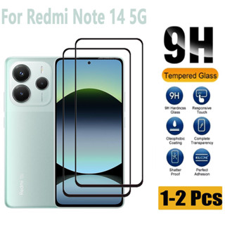1-2 件 Redmi Note 14 5G 全覆蓋鋼化玻璃螢幕保護膜適用於 Redmi A3 Note 14 14C